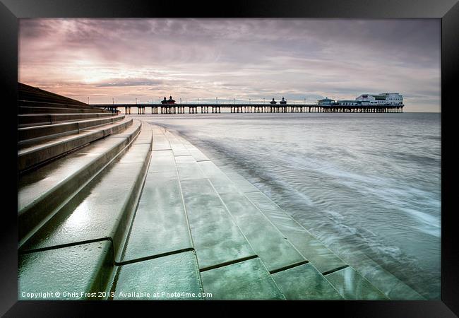 Blackpool North Pier Curves Framed Print by Chris Frost