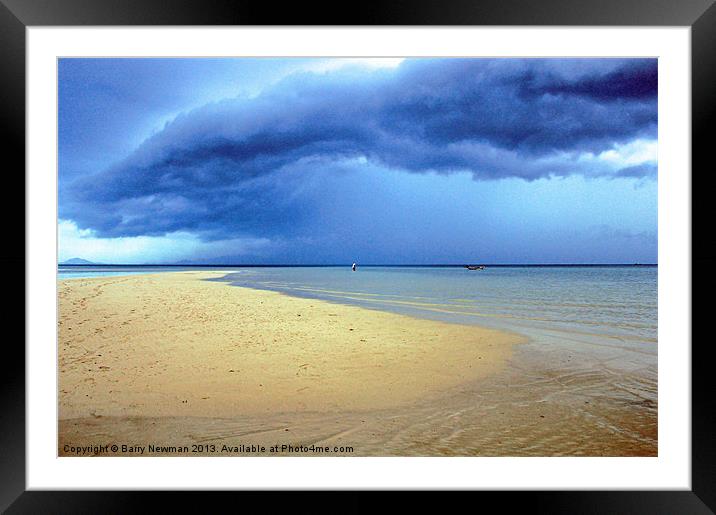Stormy Weather Framed Mounted Print by Barry Newman