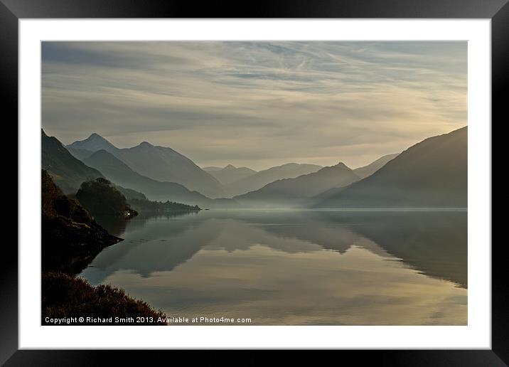 Loch Duich eastward view Framed Mounted Print by Richard Smith