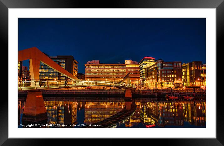 Glasgow Skyline from The Broomielaw Framed Mounted Print by Tylie Duff Photo Art