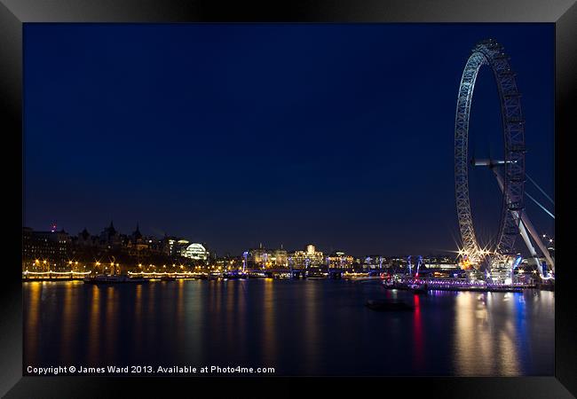 London From Westminster Bridge Framed Print by James Ward