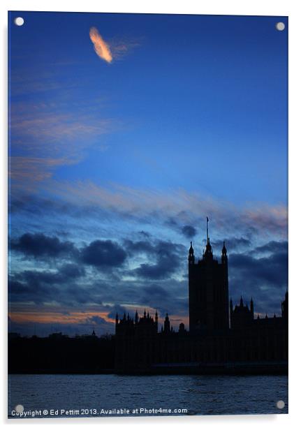 Houses of Parliament, London Acrylic by Ed Pettitt