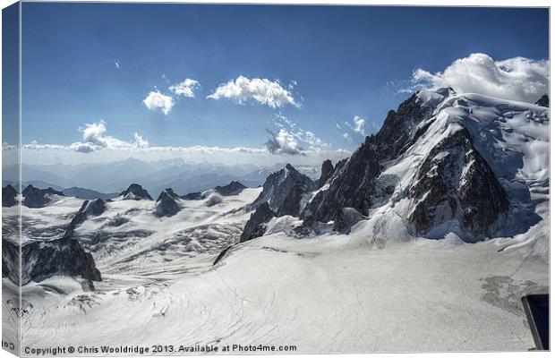 Beautiful Mountain Scape - Alps Canvas Print by Chris Wooldridge