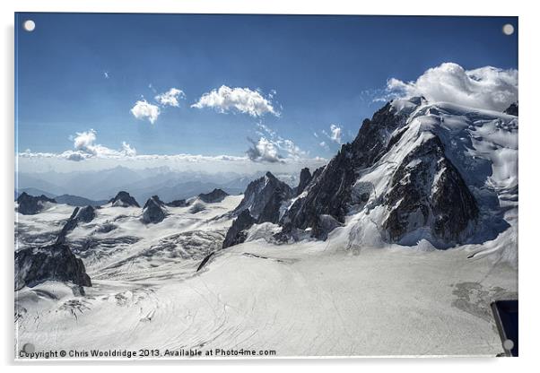 Beautiful Mountain Scape - Alps Acrylic by Chris Wooldridge
