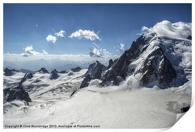 Beautiful Mountain Scape - Alps Print by Chris Wooldridge