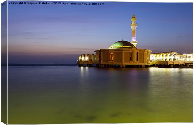 The Floating Mosque Canvas Print by Glynne Pritchard