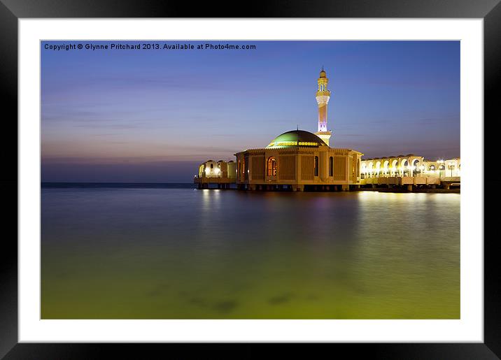 The Floating Mosque Framed Mounted Print by Glynne Pritchard