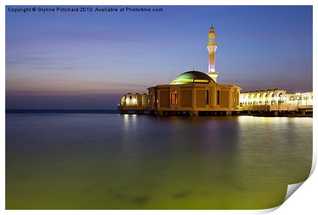 The Floating Mosque Print by Glynne Pritchard