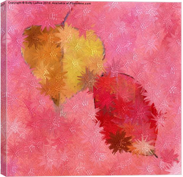 Leaf Abstract Canvas Print by Betty LaRue
