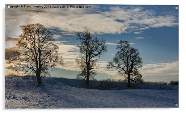 Winter Sunrise Acrylic by Trevor Kersley RIP