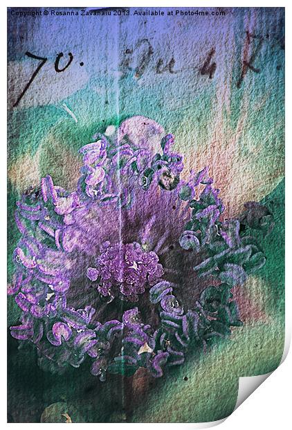 Artsy Floral. Print by Rosanna Zavanaiu