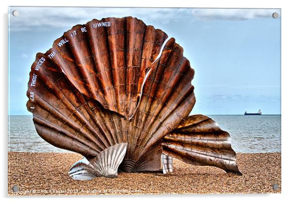 The Resilient Scallop Shell Acrylic by Chris Thaxter