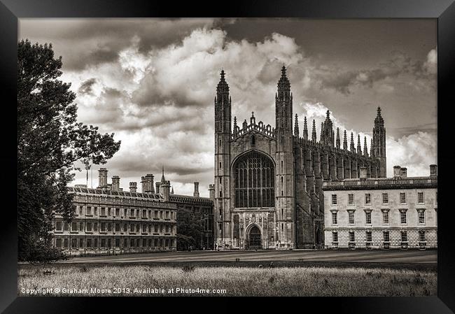 Kings College chapel, Cambridge Framed Print by Graham Moore