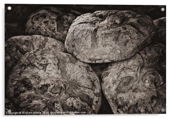 Rustic bread loaves Acrylic by Graham Moore