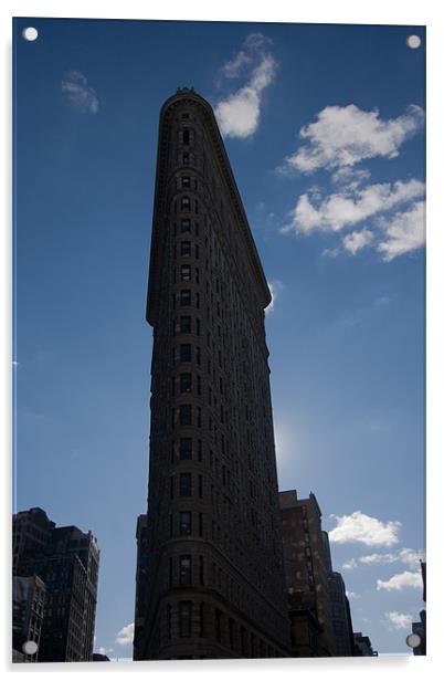 Flatiron building, New York City Acrylic by Adam Clarkson
