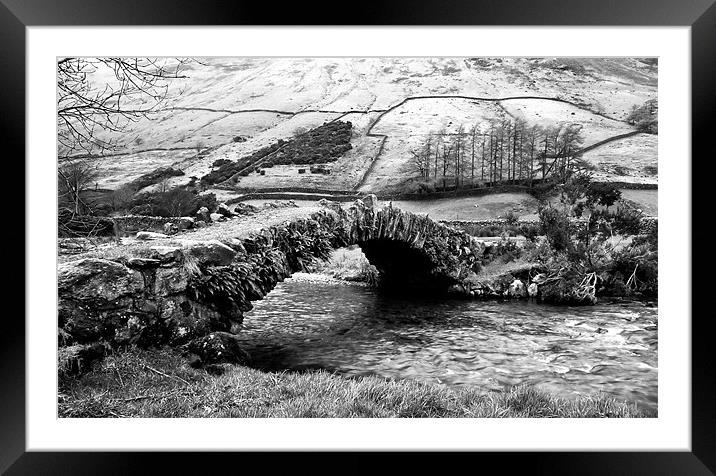 Wast water stone bridge Framed Mounted Print by Tony Bates