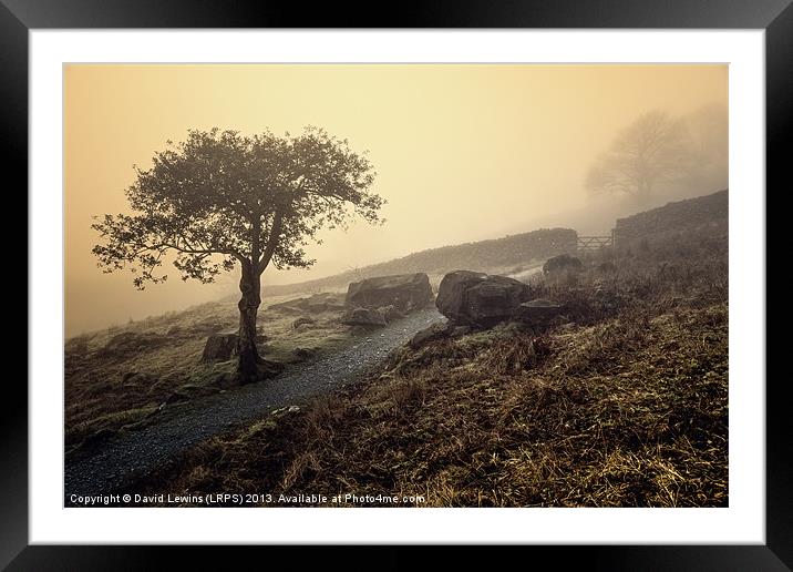 Misty Sunrise - Cumbria Framed Mounted Print by David Lewins (LRPS)