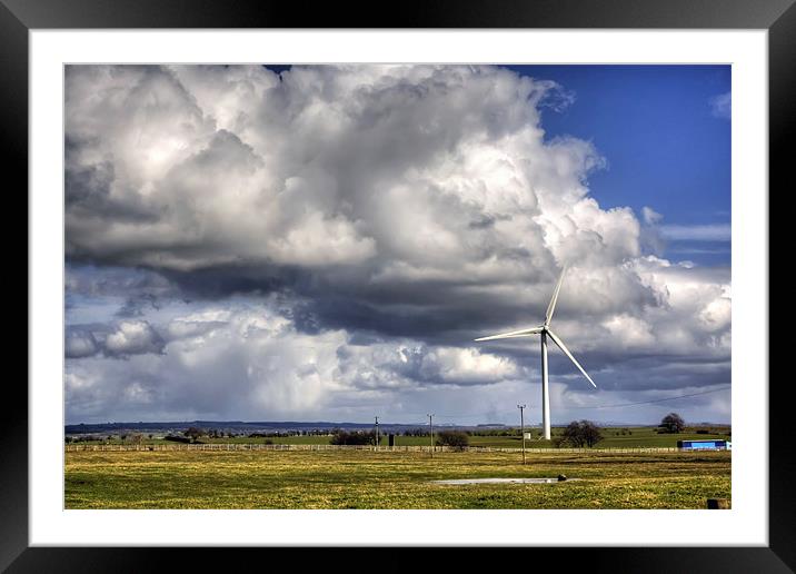 Wind Power Framed Mounted Print by Tom Gomez
