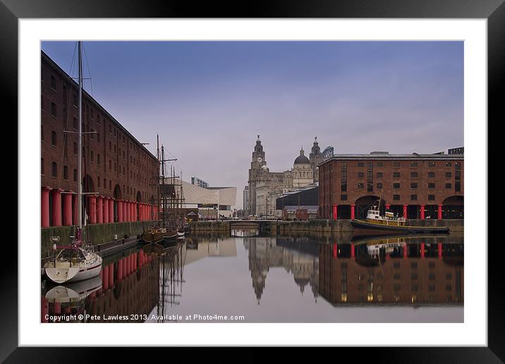 The Albert Dock Framed Mounted Print by Pete Lawless