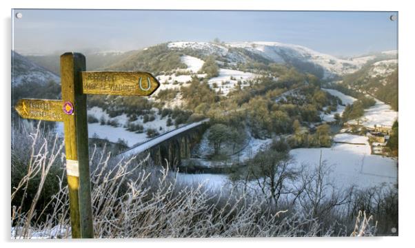 Monsal Dale Acrylic by Tracey Whitefoot