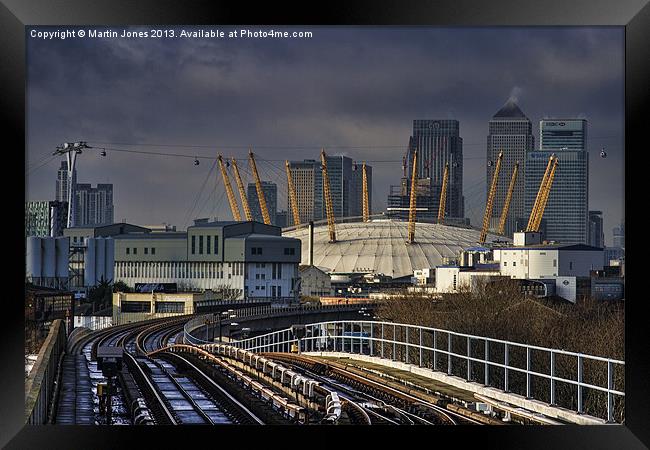 Through Docklands to the City Framed Print by K7 Photography