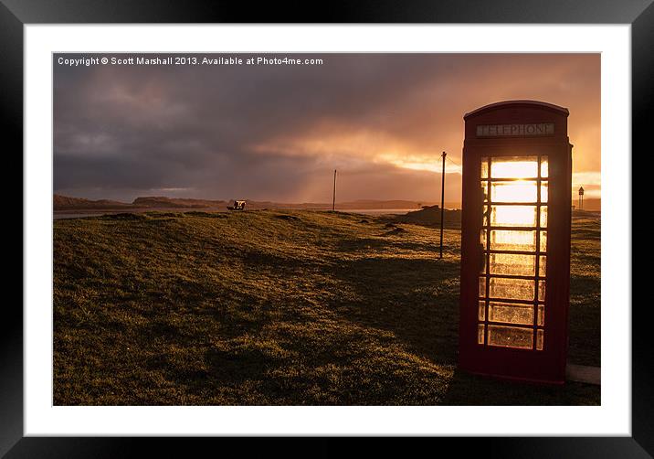 Lightbox a call from Above Framed Mounted Print by Scott K Marshall