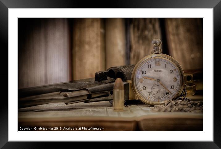 TIME PEACE Framed Mounted Print by Rob Toombs