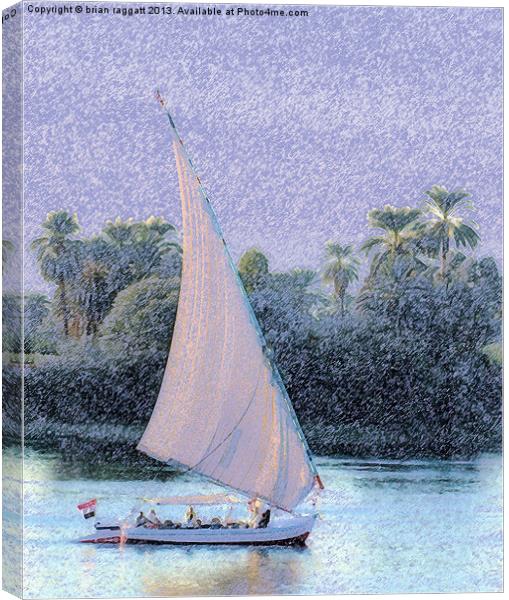 River Nile Ride Canvas Print by Brian  Raggatt