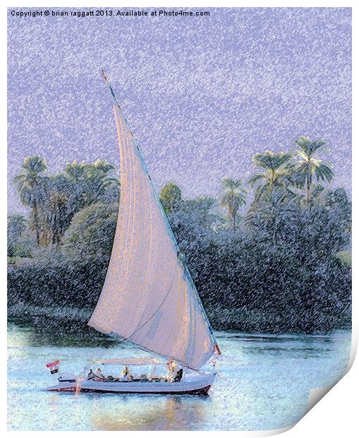 River Nile Ride Print by Brian  Raggatt