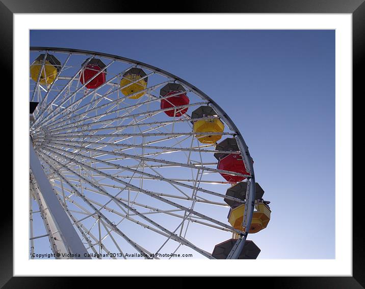 Ferris Wheel Santa Monica Pier Framed Mounted Print by Victoria  Callaghan