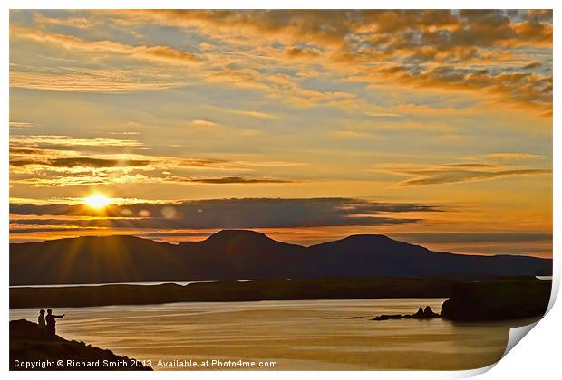 Sunset over MacLeods Tables Print by Richard Smith