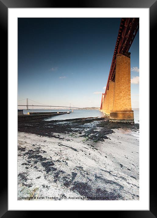 Forth Bridges Framed Mounted Print by Keith Thorburn EFIAP/b