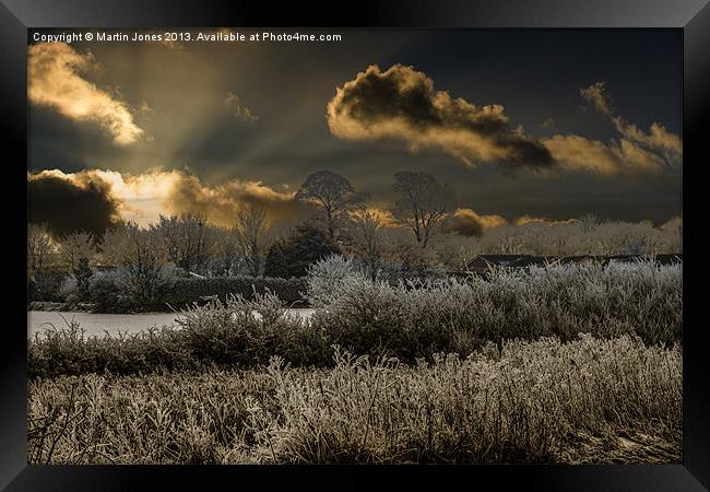 Winter comes to Throapham Framed Print by K7 Photography