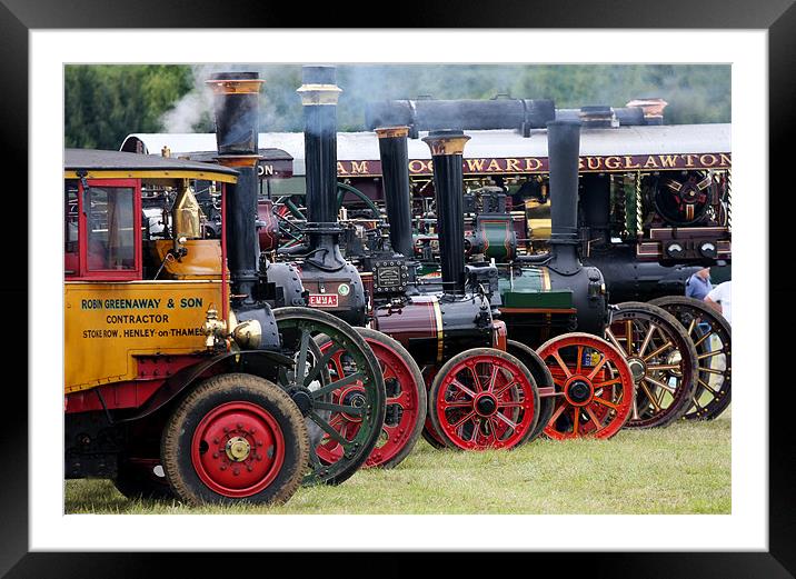 Steam engine rally Framed Mounted Print by Tony Bates