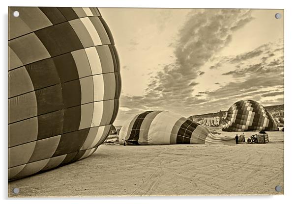 Daybreak blowing a Hot Air Balloon Acrylic by Arfabita  