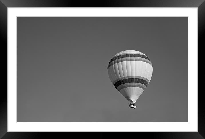 Hot Air Balloon Endless Sky Framed Mounted Print by Arfabita  