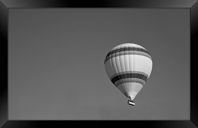 Hot Air Balloon Endless Sky Framed Print by Arfabita  
