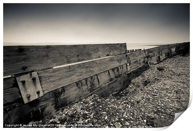 Lepe Beach Print by James Mc Quarrie