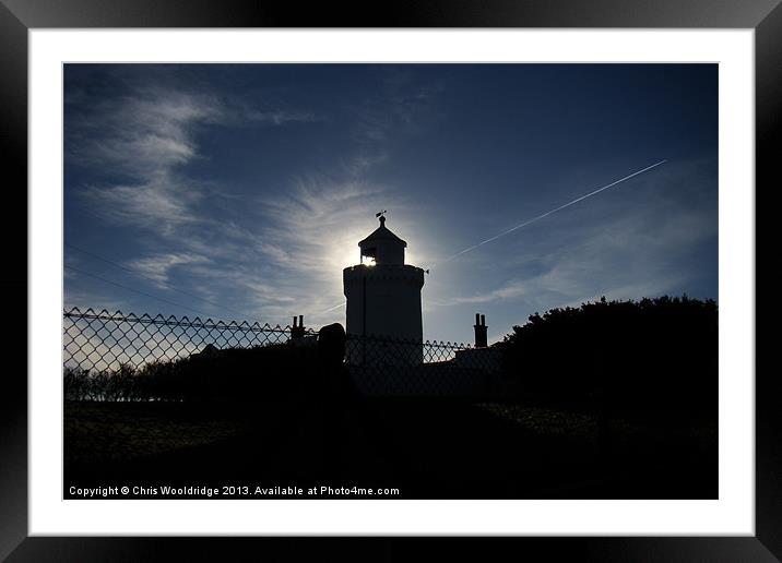 Mystic Lighthouse Framed Mounted Print by Chris Wooldridge