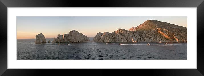 Outbound Fishing Fleet Panorama  Framed Mounted Print by Thomas Grob