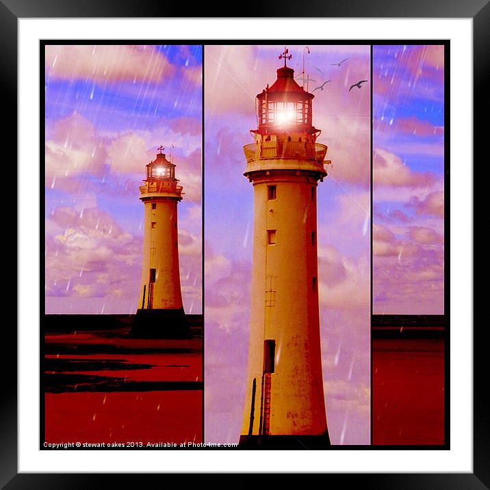Lighthouse Collaborations Pt 5 Framed Mounted Print by stewart oakes