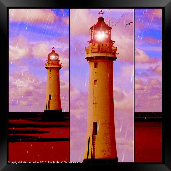 Lighthouse Collaborations Pt 5 Framed Print by stewart oakes