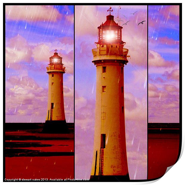 Lighthouse Collaborations Pt 5 Print by stewart oakes