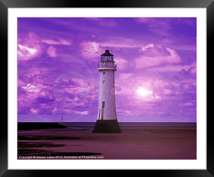 Lighthouse Collaborations Pt 6 Framed Mounted Print by stewart oakes