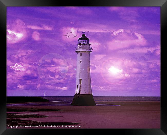 Lighthouse Collaborations Pt 6 Framed Print by stewart oakes