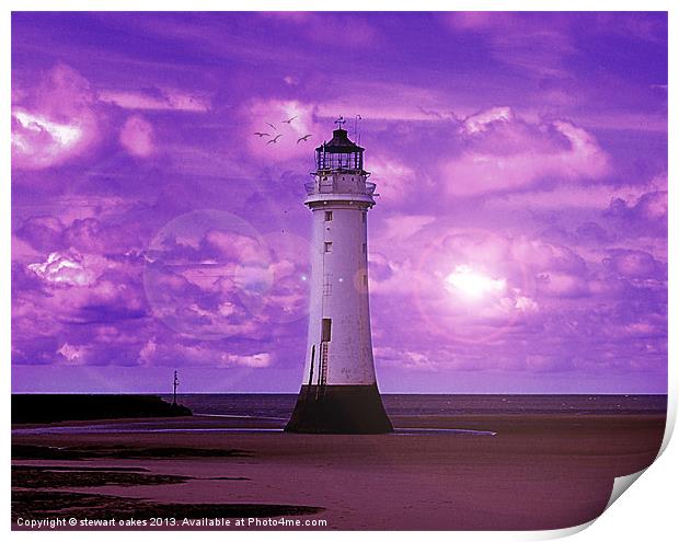 Lighthouse Collaborations Pt 6 Print by stewart oakes