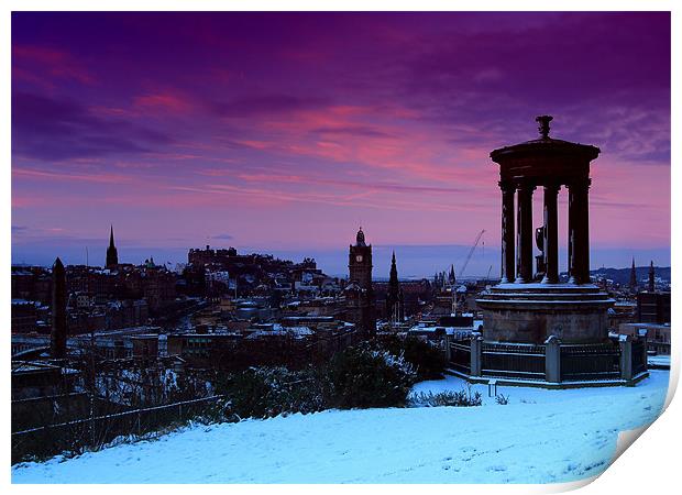 Edinburgh sunrise Print by James Marsden