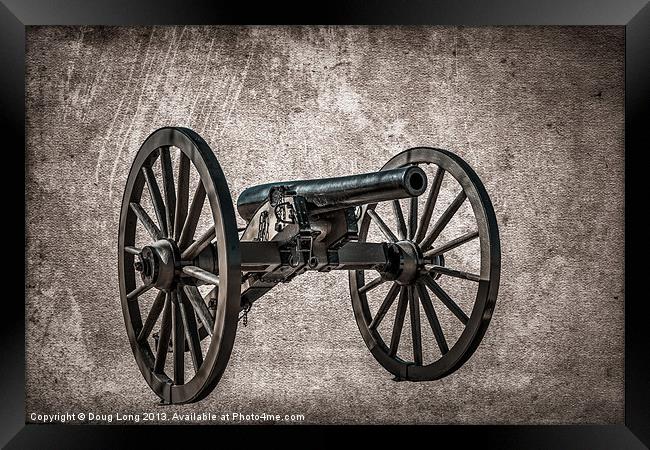 Civil War Canon Framed Print by Doug Long