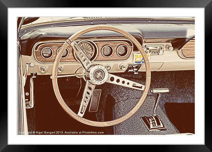 Ford Mustang Framed Mounted Print by Nigel Bangert