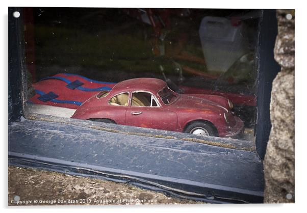Vintage Car Acrylic by George Davidson